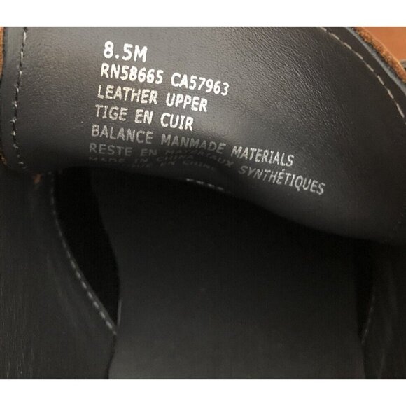 Nordstrom Ortholite Mens Size 8.5 Brown Leather Lace Up Shoes - Picture 6 of 7